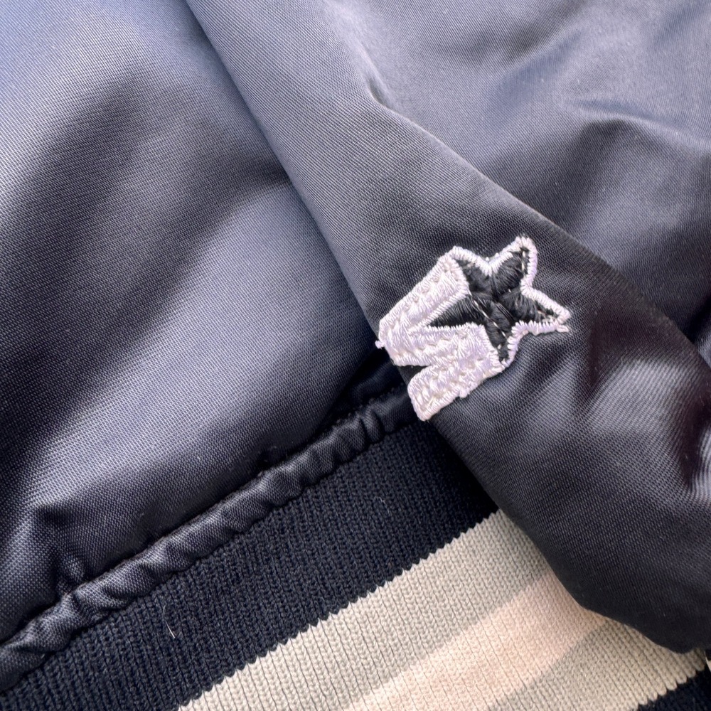 Vintage‎ Starter Los Angeles Kings NHL Satin Varsity Bomber Jacket Black X 90sL - Picture 8 of 11